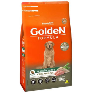 Ração Premier Pet Golden Cães Adultos Frango e Arroz - 15kg